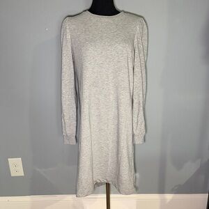 Boden Light Gray Long Sleeve Dress